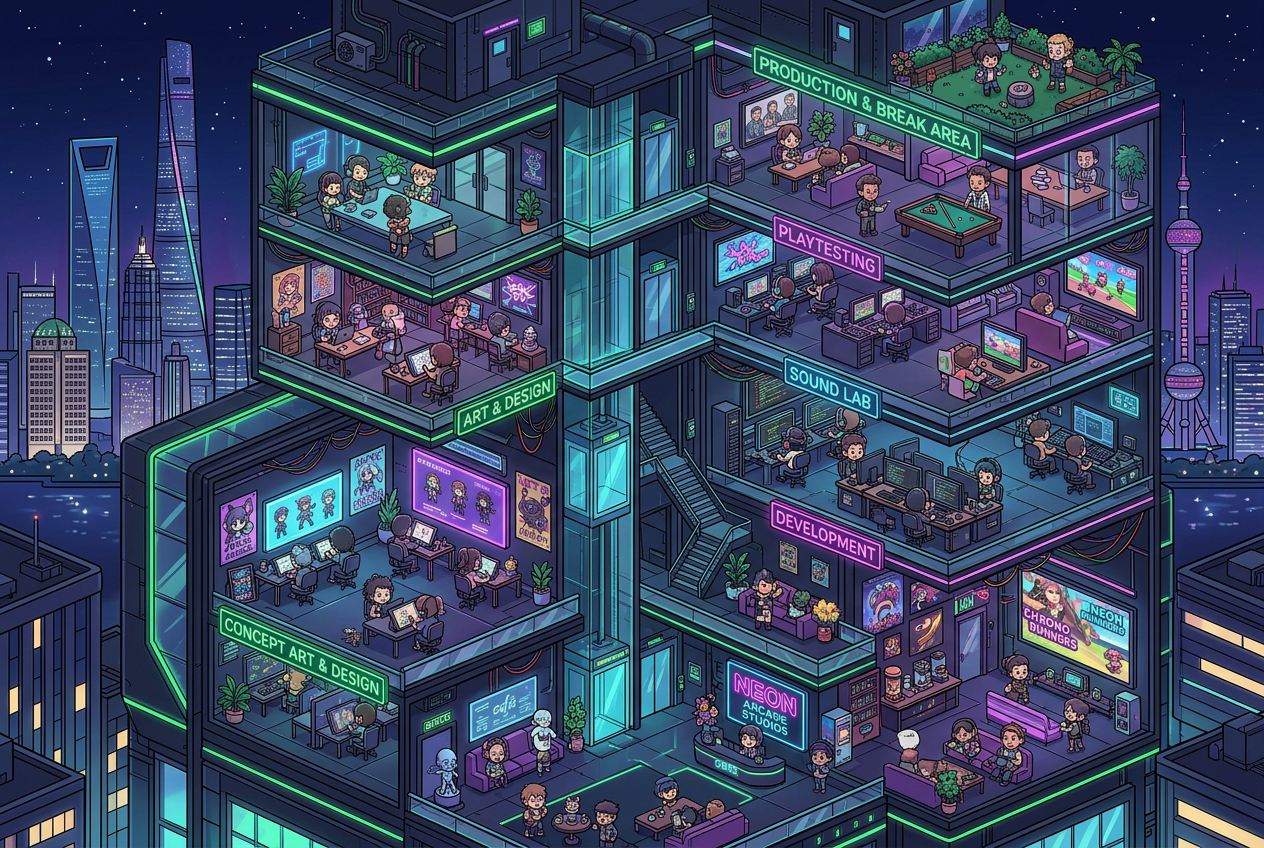 GMG数字娱乐上海张江总部办公环境